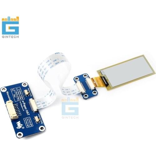 Flexible e-paper 2.13inch E-Ink display HAT for Raspberry Pi Zero/Zero W/Zero WH/2B/3B/3B+ black/white SPI interface