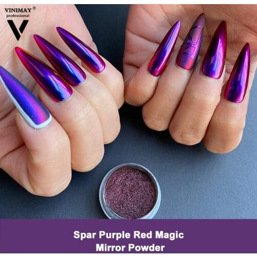 Gradient Mirror Powder Nail Art Aurora Powder Chalk Solid Powder Phantom Powder Phantom Mermaid Mirror Nail Powder TSLM2