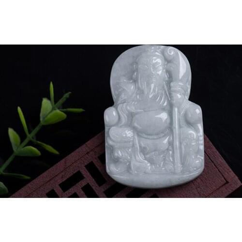 Fine jewelry Natural jade duke guan pendant Men and women can wear them