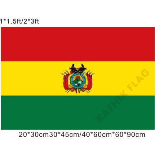 KAFNIK,free shipping 20*30cm/30*45cm/40*60cm/60*90cm small flags Bolivia Flag for Countries World Event Decorative Flags