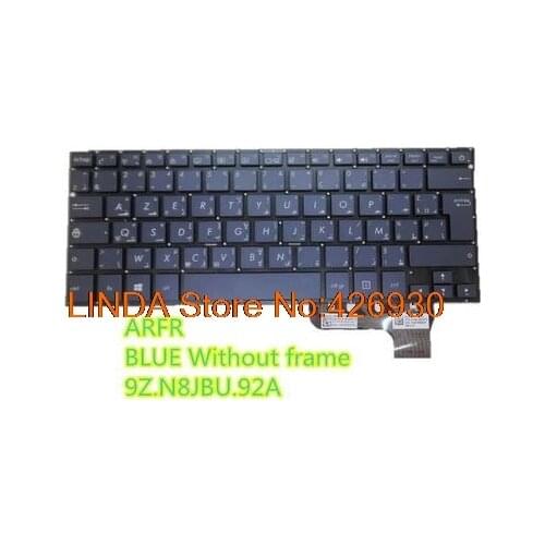 Laptop Keyboard For ASUS UX302 UX302L UX302LA UX302LG Blue ARFR Arabia France/BE Belgium/BG bulgaria/BR Brazil/CZ CZECH /FR