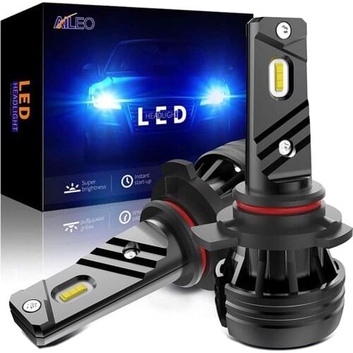 AILEO High Brightness Car Headlights Bulbs HIR2 Led 9012 6000K White Conversion Kit Lichtgevende 60W 12000LM Turbofan Auto lamps