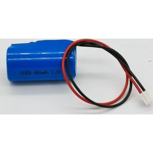 Lithium-ion battery 18350 3.7v 900mAh 10C high-rate rechargeable battery with protective plate