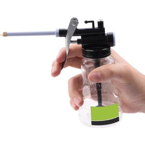 Grease Gun Oil Pump 250ml Oil Can Plastic Transparent Hose High Pressure Hose Oiler Mini Grease Gun Hose Oil Injector Can CSV