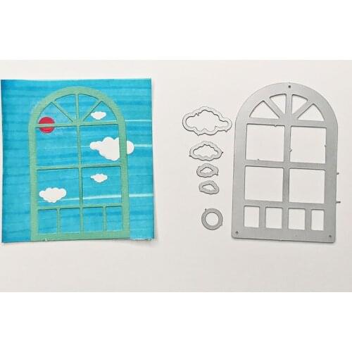 Arch Shape Window Clouds Metal Cutting Dies For DIY 6ps Scrapbooking Embossing Paper Card Photo Album Making Craft 2019 New