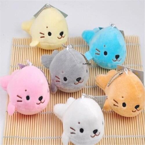Sweet 9CM Approx, Ocean Animal Sea Lion Plush Toy , Keychain Charm Doll