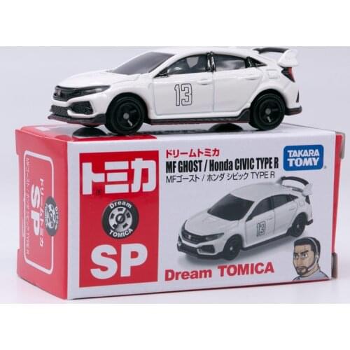 Takara Tomy Dream Tomica Model Car MFGhost Honda GIVIC TYPE R Diecast Car Toys for Boys Special Edition