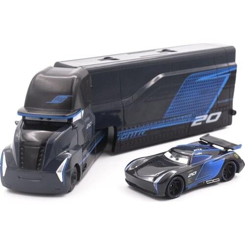 Disney Pixar Cars 3 Jackson Storm Hauler Jackson Storm alloy Toy Car model truck for children gift 1:55 brand toys NEW in stock