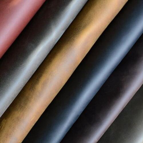 2mm Thick Crazy Cow skin The first layer Real leather Retro cowskin Grain leather Genuine Leather
