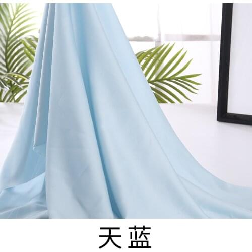 Opaque Elasticity Satin Chiffon Fabric By The Meter Per for Dress Skirt Clothes Sewing High Density Matte Stretch Brocade Summer