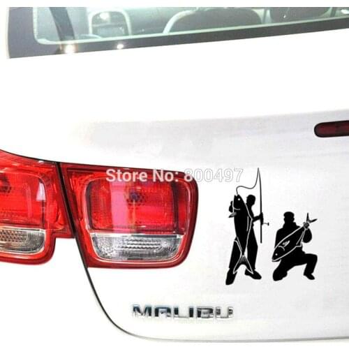 Newest Car Covers Go Fishing Car Sticker Auto PVC Decal Car Accessories for Tesla Toyota Chevrolet Volkswagen Hyundai Kia Lada