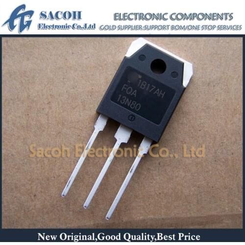 Free Shipping 10Pcs FQA13N80 13N80 HFH13N80 TO-3P 13A 800V Power MOSFET Transistor