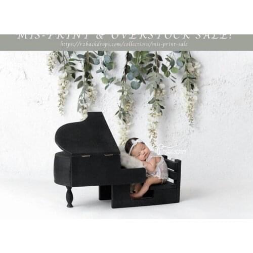 Newborn photography props retro literary style piano props baby hundred days party handmade custom studio photography