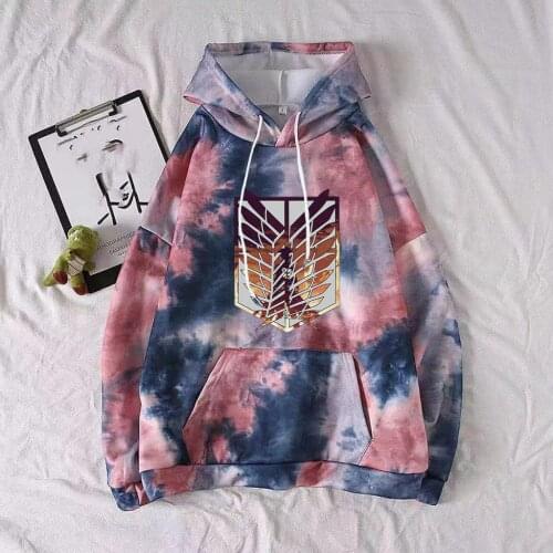 Shingeki No Kyojin Japanese Anime Hoodies Men Women Harajuku Attack on Titan Print Sweatshirt Causal Pullover Tops Unisex