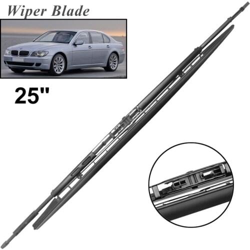 Okowiper LHD Front Wiper Blades For BMW 7 Series E65 2002 - 2008 Windshield Windscreen Front Window 25"+25"