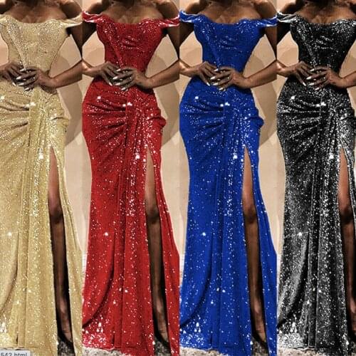 SuperKimJo Vestidos Formales Sparkly Evening Dresses Long Gold Mermaid Elegant Formal Evening Gown Vestidos Elegantes Para Mujer