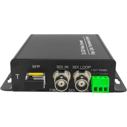 BLHLI 1pair 1-channel 3G-SDI 20KM Fiber optical transceiver 1080P with data lossless HD-SDI to fiber extender Receiver Supply