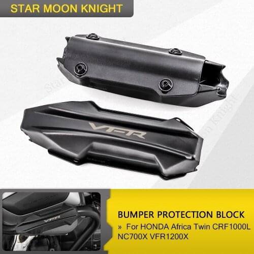 For HONDA Africa Twin CRF1000L NC700X VFR1200X Motorcycle Crash Bar Bumper Engine Guard Protector Decorative Block 25mm