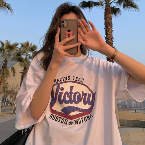 Harajuku Oversized High Street Goth Tshirt vintage Alt clothes Korean clothing Street Short-Sleeved t-Shirt Womens Top 2021