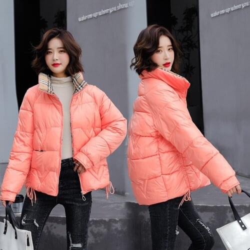 Beardon Winter Fashion Womens Cotton-Padded Parkas Jackets Female Stand-Up Collar Down Padded Coat