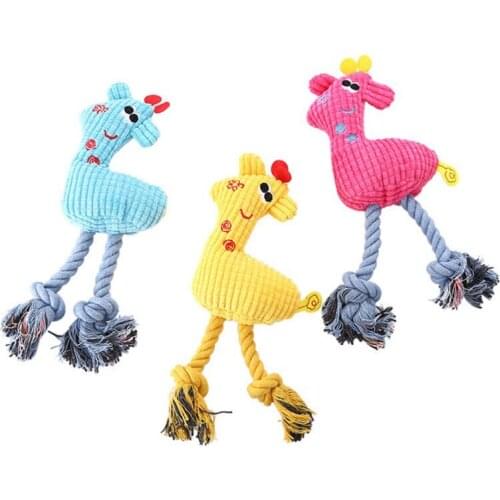 1pc Plush Dog Toys Pet Dogs Bite Resistant Toys for Puppy Dog Pet Molar Interactive Toys Pet Dog Chewing Toys Pets Supplies