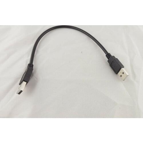 10pcs USB 2.0 Type A Male To USB 2.0 Male Data Extension Adapter Cable 1ft Black