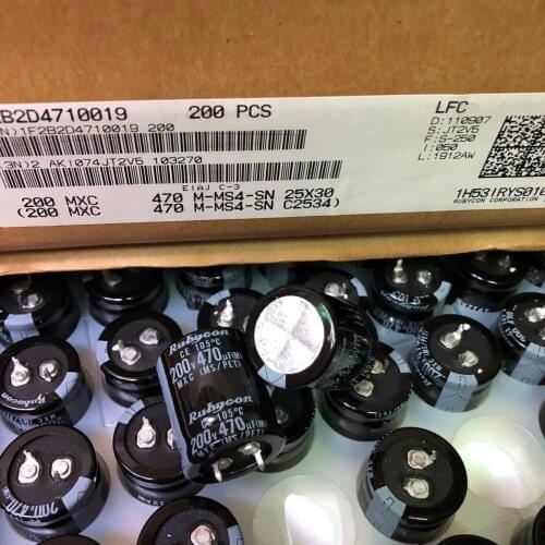 200v 470uf Japan High Quality 100% Original New MXC 105C Capacitance Low ESR Audio Electrolytic Capacitor Radial 25x30mm +/- 20