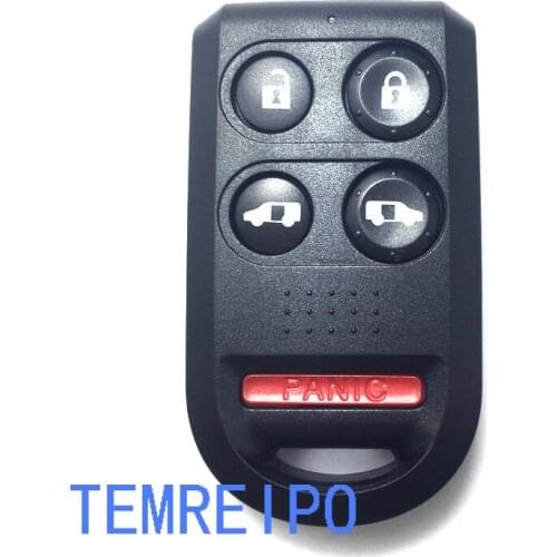 4+1 button replacement car key shell fits for honda car remote key case no chip inside fob