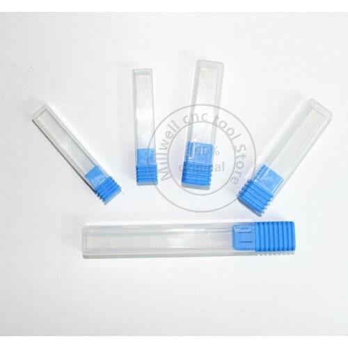 50pcs-Free shipping cnc solid carbide end mill plastic box,cuboid milling cutter box,transparent tungsten steel knife PP box