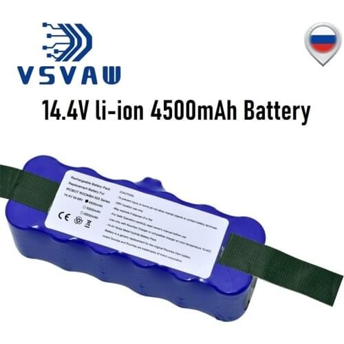 Upgrade 14.4v 4500mAh Replacement Battery Extended-for iRobot Roomba 500 600 700 800 Series Vacuum Cleaner 785 530 560 650 520