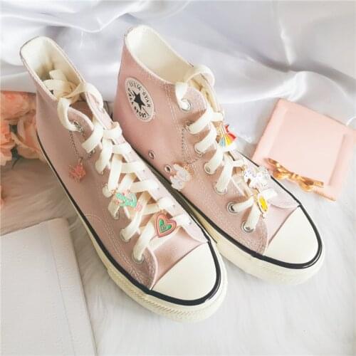 Accessories Magic Stick Unicorn Cartoon DIY Shoe Bucket Pendant Shoe ChainMetal Lace Lock DIY Sneaker Kits Metal Lace Buckle