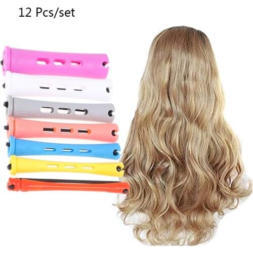 12 Pcs Cold Wave Hair Perm Rods Plastic Perming Hair Curling Rollers Curlers Hair Curlers Rollers Hair Rollers Curl Bar Heatless