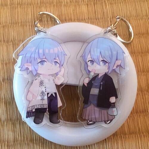 Cosmile Final Fantasy XIV FF14 Haurchefant Greystone Acrylic Badge Brooch Keychain Set wallet belt Limited