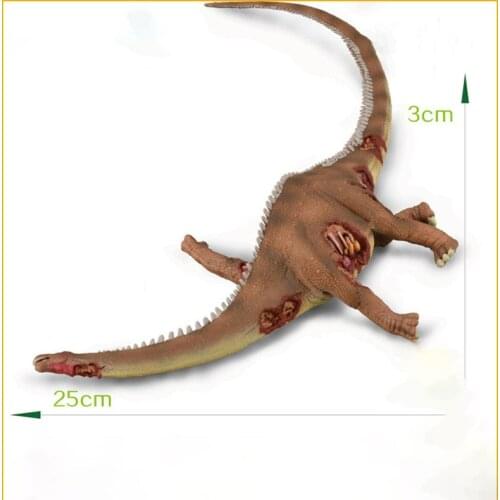 About 25CM Jurassic Dinosaur Model Animal Toy Classic Brontosaurus Corpse Collectors Edition Adult Collection Display Gift