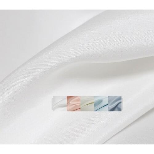 Red Raspberry 45momme Heavy Silk Cotton Fabric Pure Colour Garment Materials Women Pants Dress Suits Sewing Cloth Freeshipping