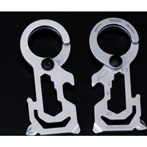 7-In-1 Multi-Function Portable Self Defense Outdoor Survival EDC Tool Emergency Hex Wrench And Screwdriver Bottle Opener