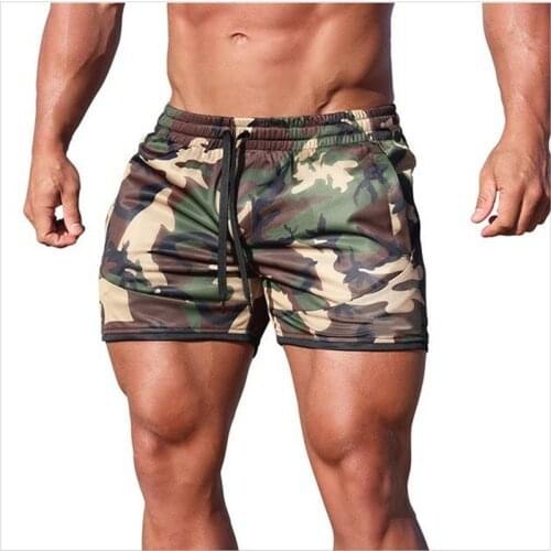 Summer Men Shorts Camouflage Fitness Mens Casual Shorts Exercise Boardshorts Breathable Jogger Male Brand Shorts Elastic Waist