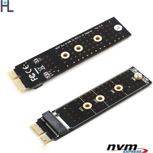 NGFF(M.2) nvme M key SSD to PCI-E 1X Adapter vertical installation for PCIe x1/x4/x8/x16 slot