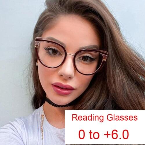 Office Work Prescription Reading Glasses Women Diopters 0 to +6.0 Anti-Reflective Anti-Blue Light Glasses Computer Eyeglasses