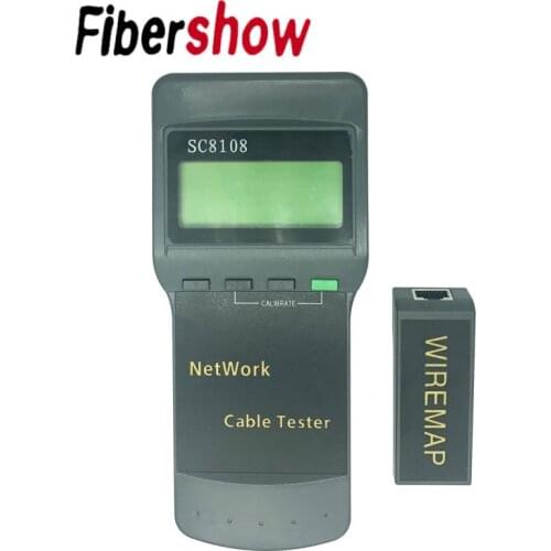 SC8108 Portable LCD Network Tester Meter&LAN Phone Cable Tester & Meter With LCD Display RJ45