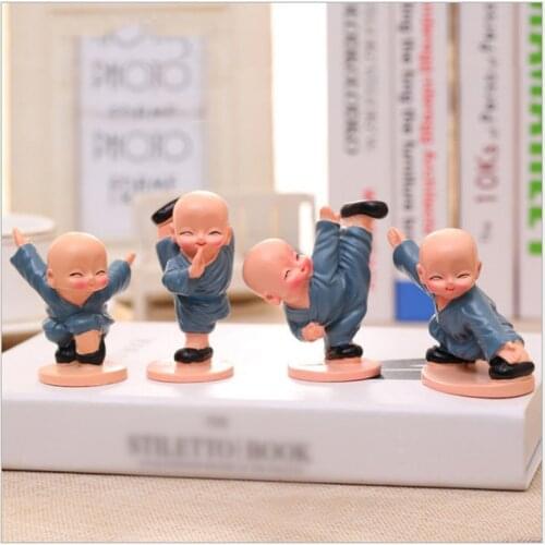Little monk sculpture Chinese style resin crafts small Buddha statue home decoration accessories gift Handicrafts Ornaments