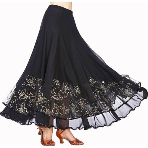 Modern Ballroom Dance Skirt Waltz Modern Standard Tango Dancew Dance Competition Dresses Stage Performance Modern Show Skirt