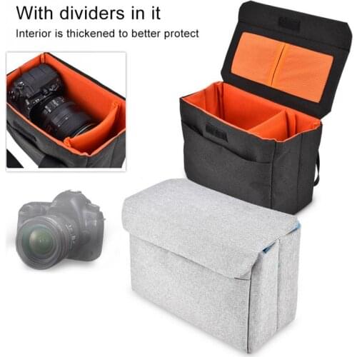 Waterproof Nylon Insert Padded Mirrorless Camera lens Bag Folding Protective BOX for Leica Canon Fuji Nikon Olympus Pentax Sony