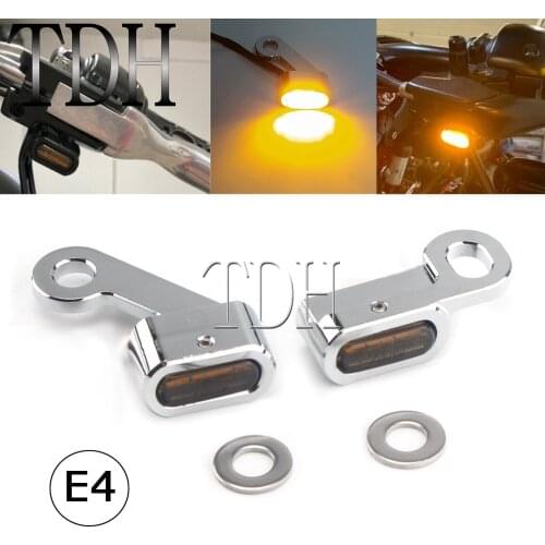 Amber Lamp Motorcycle LED Mini Turn Signal Indicator Running Light For Harley Sportster Roadster XL883 R XL883L XL1200 C XL1200X
