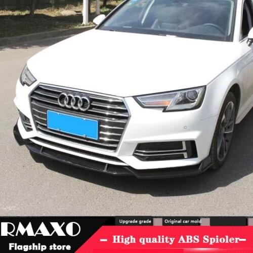 For Audi A4 ABS Rear Bumper Diffuser Protector For 2017-2018 Audi A4 Body kit bumper rear Front shovel lip rear spoiler