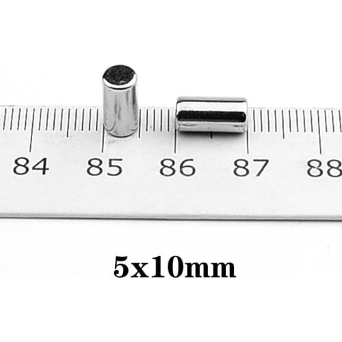 10~300pcs 5x10 mm Round Neodymium Magnets 5x10mm Mini Magnet Disc 5*10 mm Strong Cylinder Rare Earth Magnet 5mm x 10mm N35