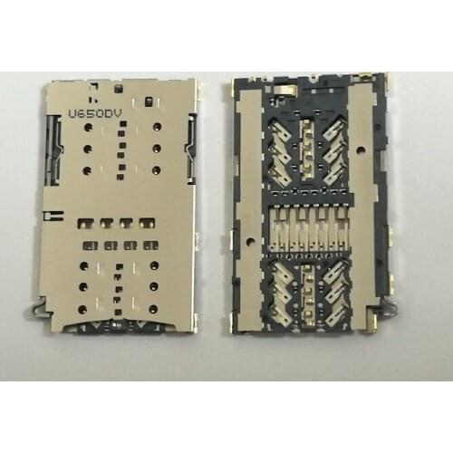 50pcs/lot,Original new for Samsung Galaxy A3 A5 A7 2017 A320F A320 A520F A520 A720 A720F SIM card reader connector socket module