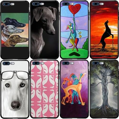 Cover Case for Xiaomi Redmi Note 10 9 9S 9A 8 8T 7 6 7A 6A 5A 5 A1 A2 A3 Pro Max Plus Galgo Greyhound Dog