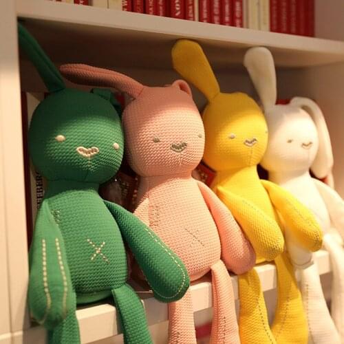 Child comfort doll Cute rabbit doll creative stuffed toy Baby Birthday gift Christmas limited doll feels soft and comfortable
