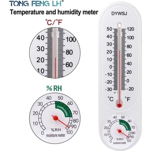 Long Wall-mounted Hygrometer Thermometer Indoor Temperature And Hygrometer Cultivation And Planting Frozen Pointer Thermometer
